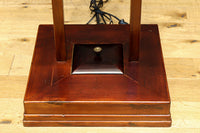 朱の木製フレームで華やかな角型行灯(あんどん) DC7782