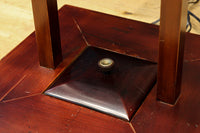 朱の木製フレームで華やかな角型行灯(あんどん) DC7782