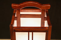 朱の木製フレームで華やかな角型行灯(あんどん) DC7782