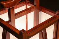 朱の木製フレームで華やかな角型行灯(あんどん) DC7782