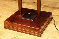 朱の木製フレームで華やかな角型行灯(あんどん) DC7782