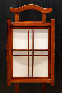 朱の木製フレームで華やかな角型行灯(あんどん) DC7782