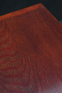 小サイズ!! 杢目の流れが美しく艶やかな朱漆の飾り台 DC7790