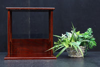 小サイズ!! 杢目の流れが美しく艶やかな朱漆の飾り台 DC7790