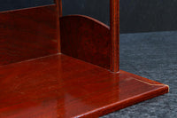 小サイズ!! 杢目の流れが美しく艶やかな朱漆の飾り台 DC7790