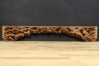 勇ましい鷹と松の木を描いた立体感のある彫刻飾り DC7809