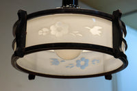 小花と小鳥の透かし模様が可愛らしい電笠DC7830