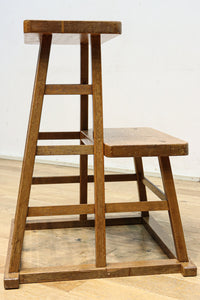 やぐら組みが見事な木地色の庄内踏み台 DC7852