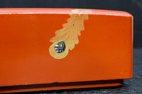 見事な蒔絵の朱漆の小箱 DC7857