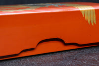 見事な蒔絵の朱漆の小箱 DC7857