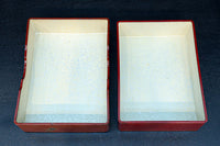 見事な蒔絵の朱漆の小箱 DC7857