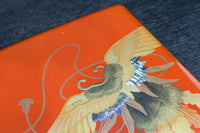 見事な蒔絵の朱漆の小箱 DC7857