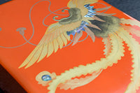 見事な蒔絵の朱漆の小箱 DC7857