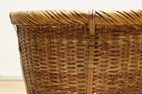 中型サイズ!! 深さのある柔らかい色合いの丸カゴ DC7863