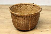 中型サイズ!! 深さのある柔らかい色合いの丸カゴ DC7863