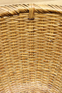 中型サイズ!! 温かみのある風合いが魅力の丸カゴ DC7864