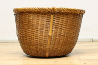 中型サイズ!! 温かみのある風合いが魅力の丸カゴ DC7864