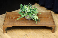 木地色の優雅な杢目が浮かぶ置台 DC7870