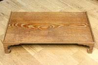 木地色の優雅な杢目が浮かぶ置台 DC7870