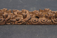 二人の天女が穏やかに空を舞う姿を描く彫刻飾り DC7905