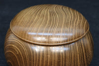 優美な杢目で温かみのある碁笥 DC7918 在庫2個