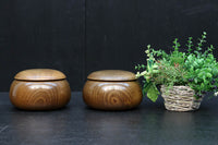 優美な杢目で温かみのある碁笥 DC7918 在庫2個