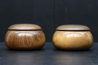 優美な杢目で温かみのある碁笥 DC7918 在庫2個