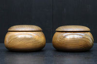 優美な杢目で温かみのある碁笥 DC7918 在庫2個