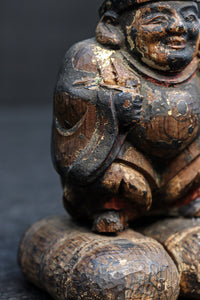 温かみ溢れる木彫りの小さな大黒様 DC7922abc 在庫(a:1 b:1 c:0)個