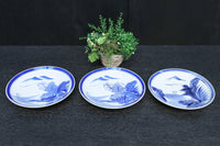 清閑な家屋のある風景を描いた中皿 DC7944ab 在庫(a:2 b:1)枚