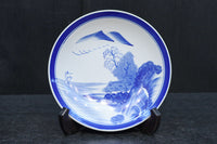 清閑な家屋のある風景を描いた中皿 DC7944ab 在庫(a:2 b:1)枚