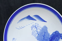 清閑な家屋のある風景を描いた中皿 DC7944ab 在庫(a:2 b:1)枚