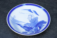 清閑な家屋のある風景を描いた中皿 DC7944ab 在庫(a:2 b:1)枚