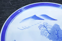 清閑な家屋のある風景を描いた中皿 DC7944ab 在庫(a:2 b:1)枚