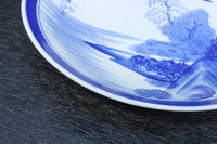 清閑な家屋のある風景を描いた中皿 DC7944ab 在庫(a:2 b:1)枚