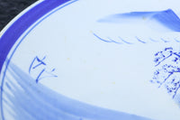 清閑な家屋のある風景を描いた中皿 DC7944ab 在庫(a:2 b:1)枚