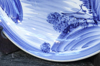 清閑な家屋のある風景を描いた中皿 DC7944ab 在庫(a:2 b:1)枚