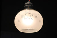 星の切子模様が可愛らしい稀少な電笠 DC7958