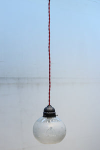 星の切子模様が可愛らしい稀少な電笠 DC7958