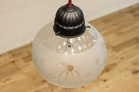 星の切子模様が可愛らしい稀少な電笠 DC7958