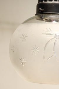 星の切子模様が可愛らしい稀少な電笠 DC7958