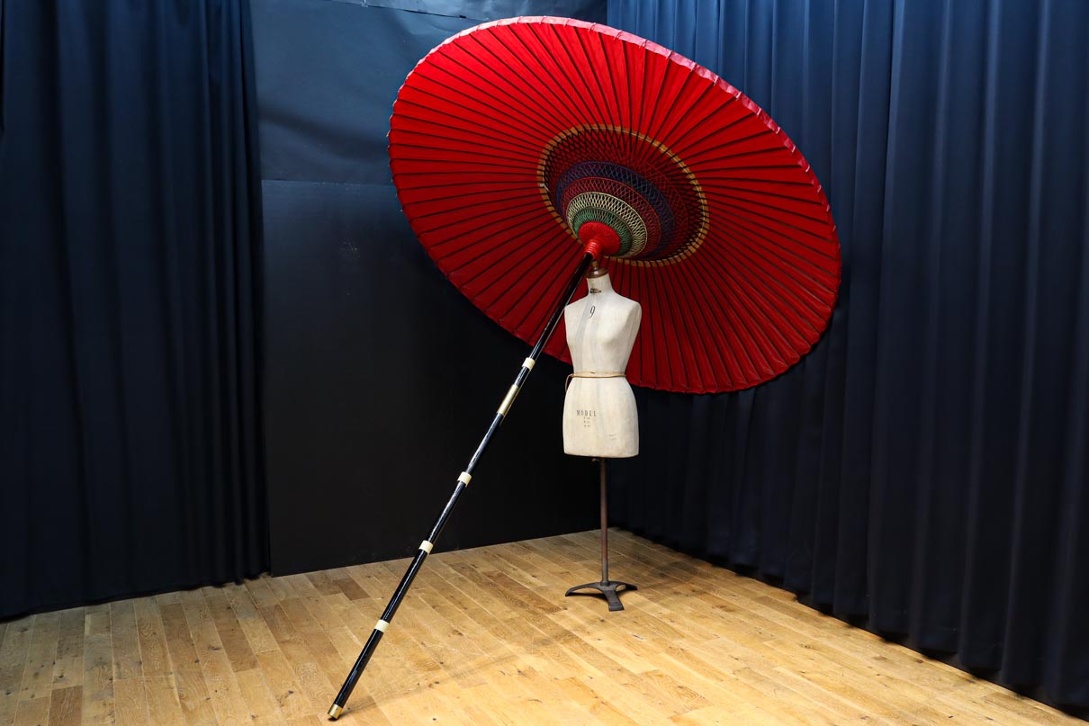 屋外の茶会で活躍した野点傘(のだてかさ) DC7962 – 古福庵 [ KOFUKUAN