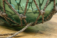 大サイズ!! 縄で包まれた淡いグリーン色の浮き玉 DC7966