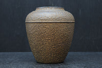 丸みを帯びた小型の鉄製壺花器 DC7979