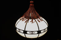 昭和レトロ!!菊菱装飾金具が目を引く雪洞型の電笠 DC8001a