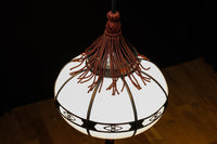 昭和レトロ!!菊菱装飾金具が目を引く雪洞型の電笠 DC8001a