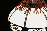 昭和レトロ!!菊菱装飾金具が目を引く雪洞型の電笠 DC8001a