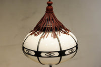 昭和レトロ!!菊菱装飾金具が目を引く雪洞型の電笠 DC8001a