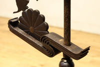 菊水紋様と桜の装飾金具で和の風情ある自在鉤 DC8012