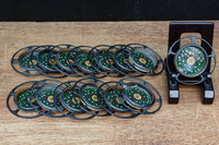 菊や松を描いた美しい七宝引き手金具 DC8019 在庫14個